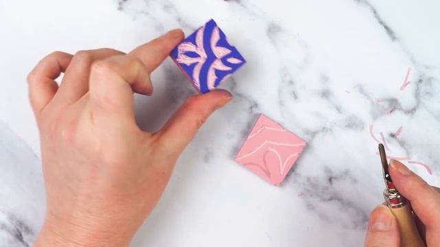 Simple Block Print Tile Pattern Greeting Cards! смотреть онлайн