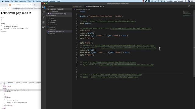 PHP Basics to Handle a Form Submission смотреть онлайн
