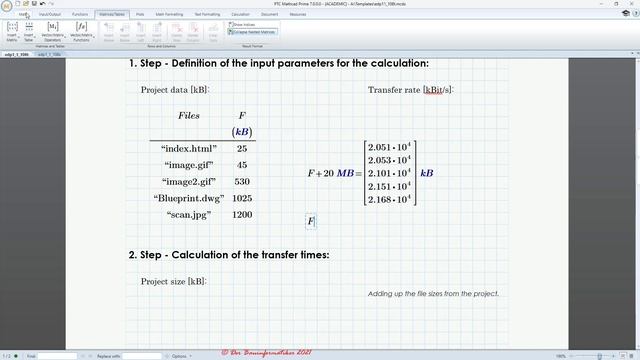MathCAD Prime Basics - L1: T4 Creating a simple Worksheet with custom Units, Tables and Vectors смотреть онлайн
