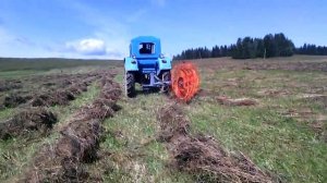 Т-40 и грабли ворошилки СЕНОКОС 2015 Часть 1