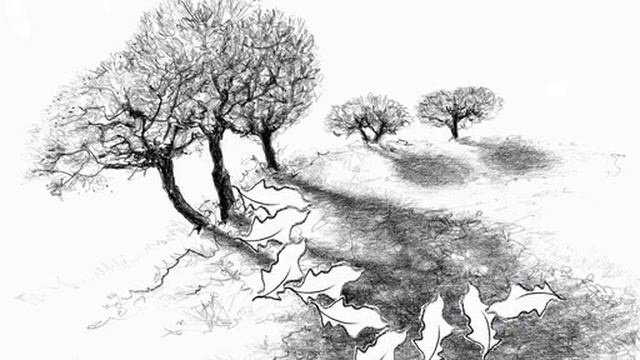 November, A Violin, A Composition And A Drawing