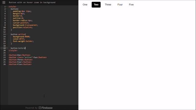 CSS - Button With On Hover Zoom In Background смотреть онлайн
