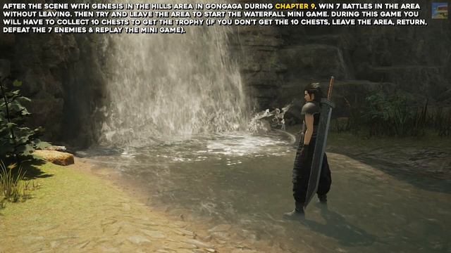 Crisis Core Final Fantasy 7 Reunion Waterfall Chaser Trophy Guide смотреть онлайн