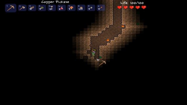 terraria серия 2.1 ищем ресурсы смотреть онлайн