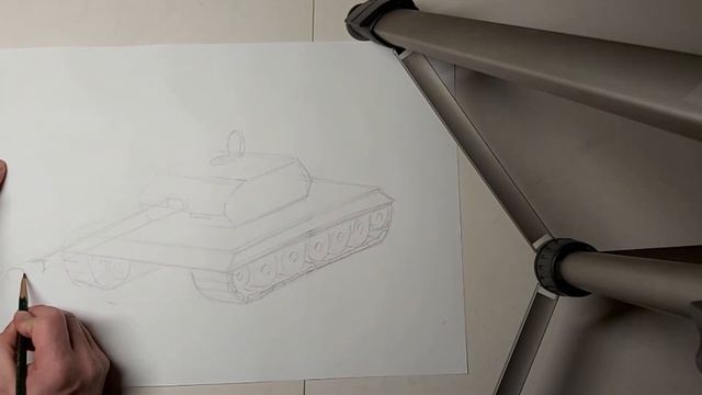 #АндреевкаOnline I Мастер-класс по рисованию "Танк". Карандаш смотреть онлайн