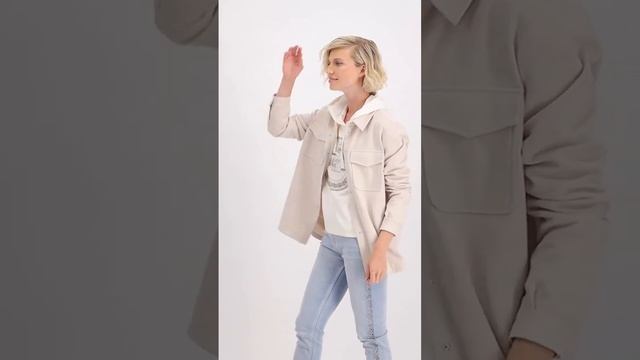 Стильная и комфортная куртка-рубашка от бренда Monari? смотреть онлайн