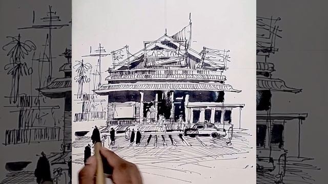 How to Sketch - Architectural sketch смотреть онлайн