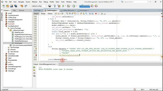 Basic School Management System - Cashiering System Java Programming Netbeans смотреть онлайн