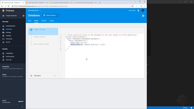 63 Update firebase security rules and env example file смотреть онлайн