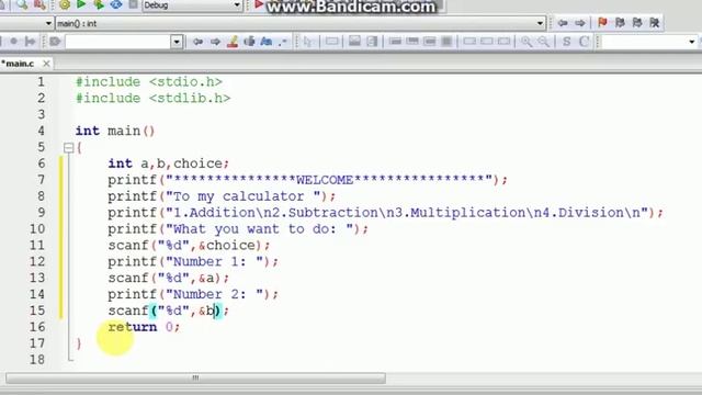 How to make a simple calculator in C language in codeblocks I D E смотреть онлайн