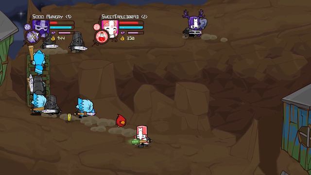 Castle Crashers Remastered Gameplay Multiplayer w/ Ethan - PART 6 - Medusa's Snake Butt смотреть онлайн