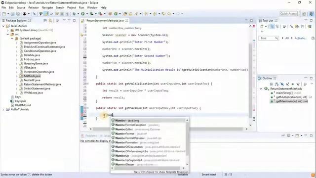 Java Tutorials : Introduction to Methods (return type - int) смотреть онлайн