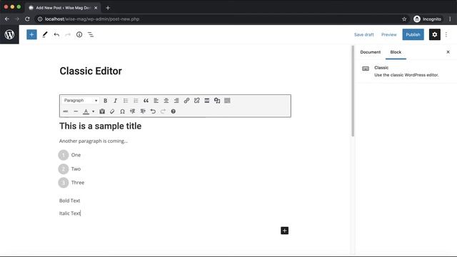 How to use Classic Editor inside Gutenberg Editor in WordPress смотреть онлайн