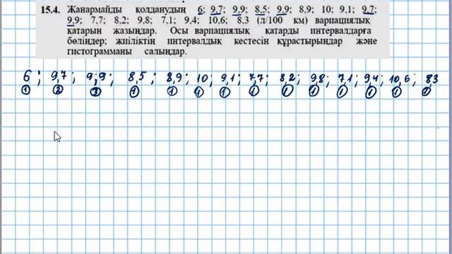 Интервалдық кесте Гистограмма 2 смотреть онлайн