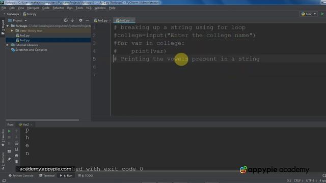 Using for loop on strings - Lesson 55 смотреть онлайн