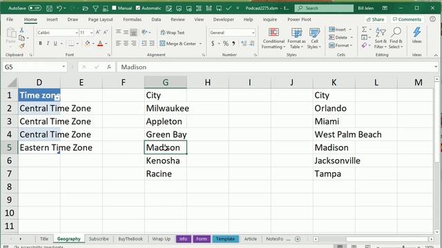 Excel Geography Data Types: Discover the Improvements - Episode 2276 смотреть онлайн