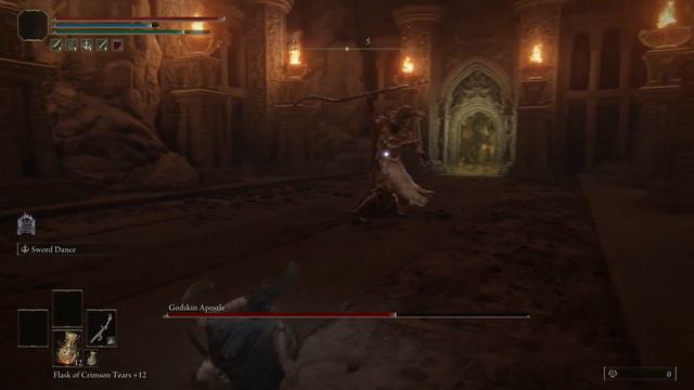Elden Ring - Godskin Apostle NG+ (No Damage) Flowing Curved Sword смотреть онлайн