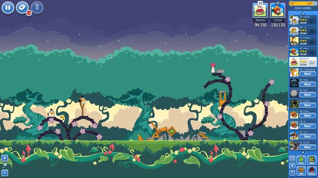 Angry Birds Friends Pig Tales Level 17 High Score 129k with Mushbloom смотреть онлайн