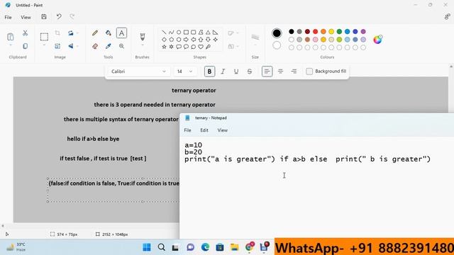 Lecture-38 Ternary operators Kya Hai | What are Ternary operators || Python Tutorials in Hindi смотреть онлайн