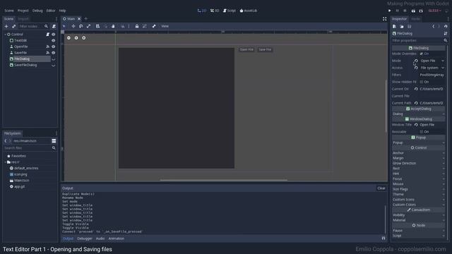 Making Programs With Godot - Text Editor - Part 1 смотреть онлайн