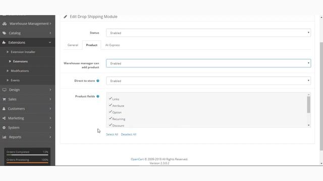 OpenCart AliExpress Dropship Management | Module Configuration смотреть онлайн