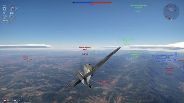 War Thunder - Hurricane Mk.I/L FAA M "Generally Chaotic" смотреть онлайн