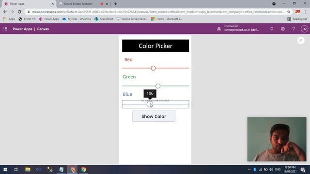 Color Picker App In Canvas Apps смотреть онлайн