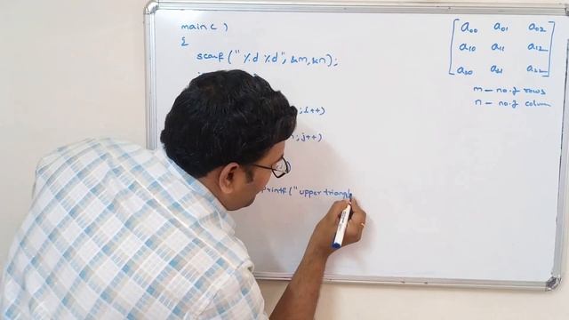 45 - FINDING LOWER, UPPER TRIANGLE AND DIAGONAL ELEMENTS OF SQUARE MATRIX - C PROGRAMMING смотреть онлайн