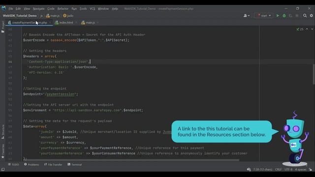 02/07 - Create A Payment iFrame: Importing and creating an instance of Judopay's Web SDK library. смотреть онлайн