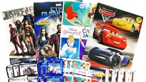 ТАЧКИ 3, Принцессы Дисней, Стражи галактики, ЛИГА СПРАВЕДЛИВОСТИ! Наклейки PANINI Surprise MIX #10