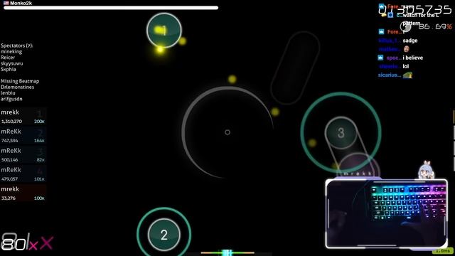 [10.08⭐Live] mrekk | xi - Last Resort [LASTING LEGACY: Arc FinaleS] 86.99% {#4 6pp 48❌} - osu! смотреть онлайн