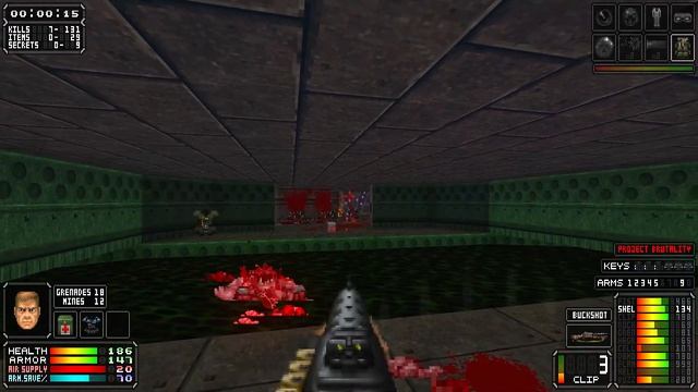 01- Project Brutality 3.0 [The Ultimate Doom] - Episode 1 - D: Last Man On The Earth - 100% Secrets смотреть онлайн