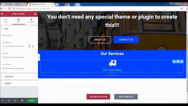 How to create full width header and full width blank page template with Elementor page builder смотреть онлайн