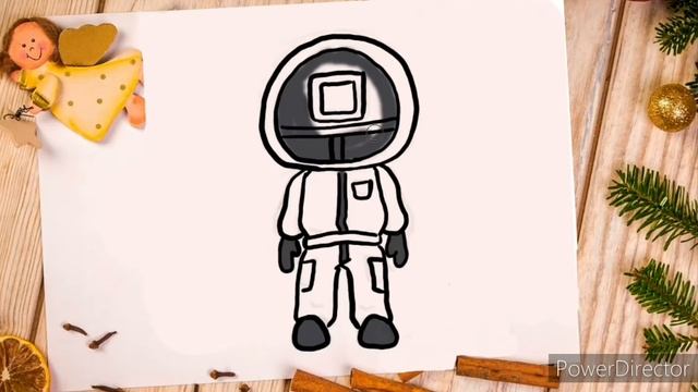 How To Draw A Squid Game/Как нарисовать игру в кальмара #squidgame
