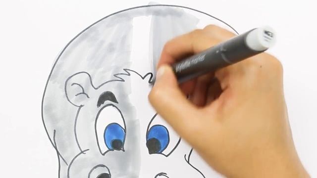 Как нарисовать Бегемот | Раскраски детей HD | Рисование и окраска | Рисование для детей смотреть онлайн