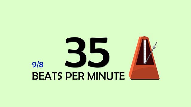 35 BPM 9/8 Metronome смотреть онлайн