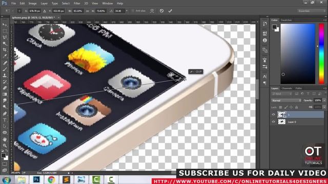 How To Mockup An Image in Photoshop For CSS Hover Effects | part 1 - Photoshop Tutorial смотреть онлайн