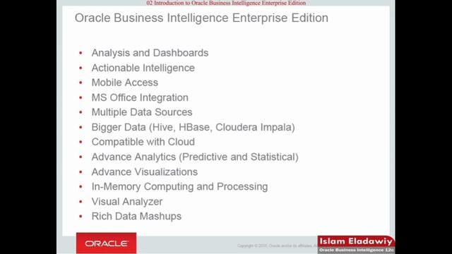 02 OBIEE 12c - Chapter 02 Introduction to Oracle Business Intelligence (Part 1) смотреть онлайн