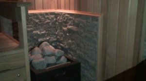 Использование Пир-плиты в парилке, небольшой банный домик моего друга