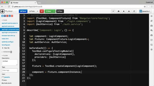 EP 13.5 - Angular / Unit Testing / Angular Test Bed смотреть онлайн