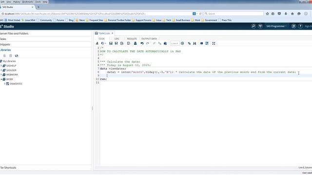 SAS Tutorial - Calculate the month end date смотреть онлайн
