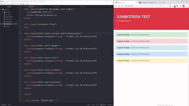 Bootstrap 5 - 13 - Alerts - Obavestenja смотреть онлайн