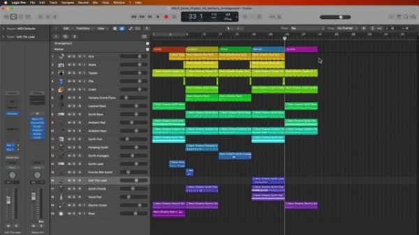 Logic Pro #19 - Markers, Arrangement Markers, Arrangement Techniques