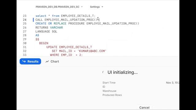 Snowflake SQL Stored Procedure | Snowflake Scripting | Mail Update смотреть онлайн