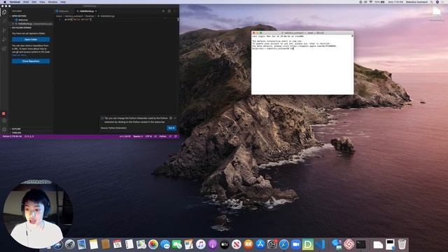 Python: Setting up VsCode and Terminal смотреть онлайн