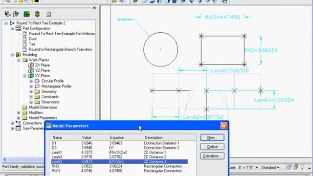 AuctoCAD MEP Create a Parametric part 2 смотреть онлайн