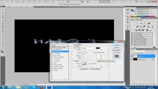 Photoshop CS5 Halo 3 Font Tutorial смотреть онлайн
