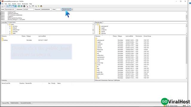 How to Create or Delete a Directory Using the FileZilla FTP Client GoViralHost смотреть онлайн