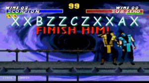 Как делать Бруталити за Scorpion в Mortal Kombat Trilogy