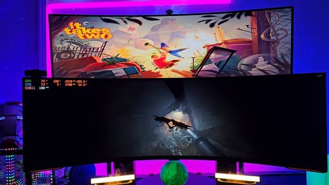 It Takes Two - 57" Samsung Odyssey Neo G9 - RTX 4090 - Ultimate RGB Gaming PC смотреть онлайн